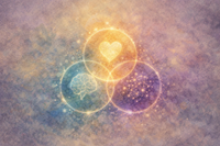 Three intersecting circles